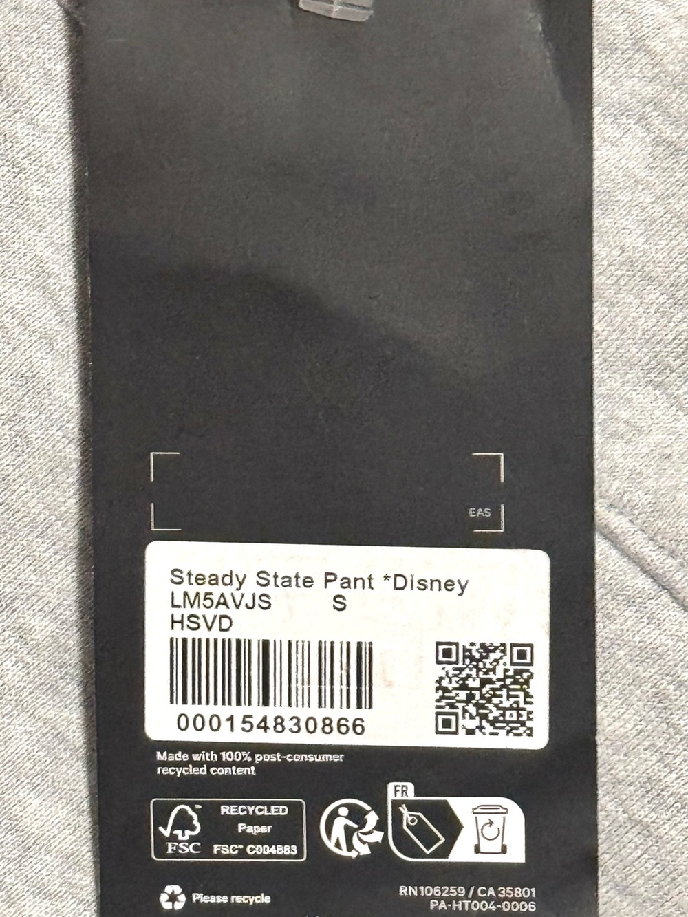 NWT Lululemon x Disney Mickey Mouse Steady State Jogger Grey S (LM5AVJS) - Picture 7 of 11